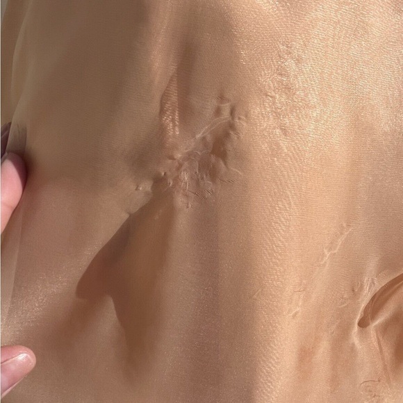 Vintage 60s Frothy Peaches & Cream Organdy Gown - Picture 8 of 8